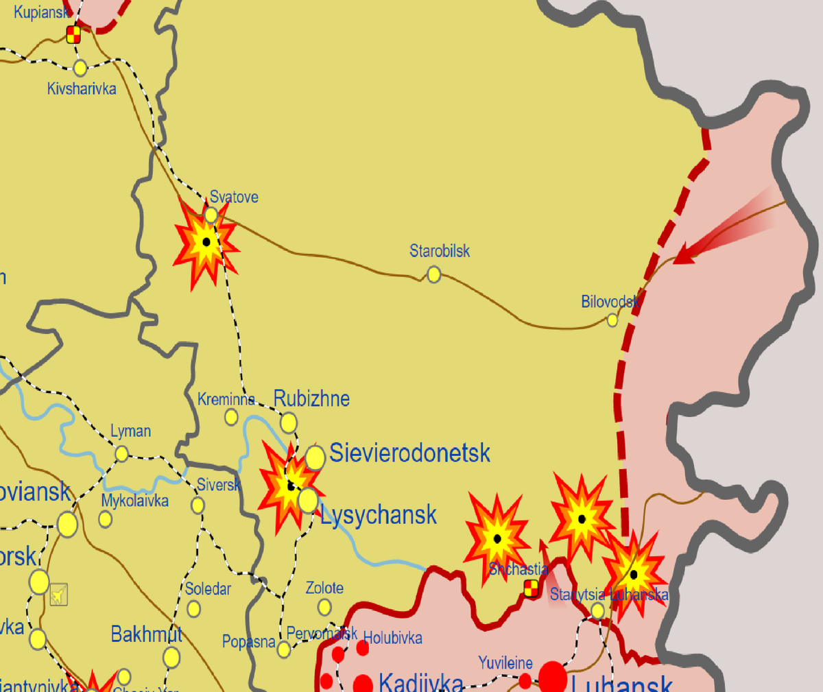 Старобельск карта города