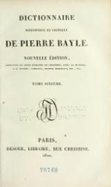 Bayle - Dictionnaire historique et critique, 1820, T06.djvu