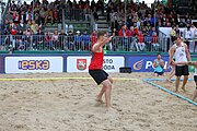 Deutsch: Beachhandball Europameisterschaften 2019 (Beach handball Euro); Tag 6: 7. Juli 2019 – Männerfinale, Dänemark-Norwegen 2:0 (25:18, 19:16) English: Beach handball Euro; Day 6: 7 July 2019 – Men's Final – Denmark-Norway 2:0 (25:18, 19:16)