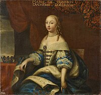 Descripción de la imagen Beaubrun, taller de - María de Borbón, duquesa de Montpensier - Versailles.jpg.