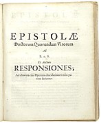 Benedictus de Spinoza - Epistolae - title page, 1677.jpg