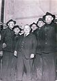 Bergarbeiter und Assessor bei einem Betriebsfest der Zeche Kurl, um 1930