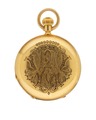 Reloj de bolsillo de oro, Suiza, 1880. Museo Hallwill