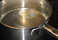 Boiling a menstrual cup