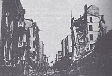 Ruins in Belgrade after German bombing of 1941. Bombing of Belgrade 1941.jpg