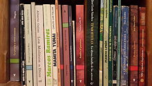 Shelf with Costa Rican books Books of Costa Rica.jpg