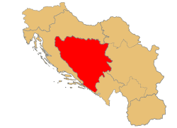 Ubicación de Bosnia y Herzegovina