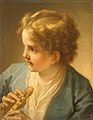 Момче с флейта, 1720