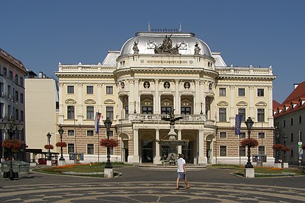 The historic building of the Slovak National Theatre