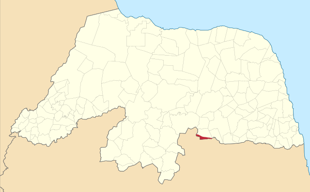 Localização de Jaçanã no Rio Grande do Norte