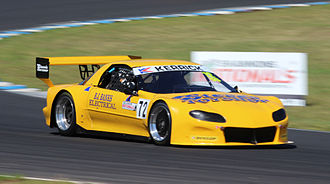 Bruce Banks won the series driving a Chevrolet Camaro (pictured), a Mazda RX-7 and a Chevrolet Corvette Bruce Banks 2013 AusSS Champion.JPG