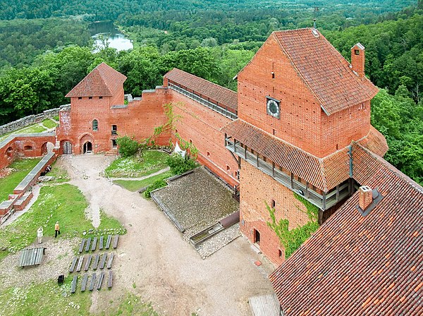 Turaida Castle near Sigulda, built in 1214 under Albert of Riga