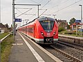 * Nomination S-Bahn train at Buttenheim stop --Ermell 09:44, 15 April 2023 (UTC) * Promotion  Support Good quality. --Augustgeyler 09:51, 15 April 2023 (UTC)