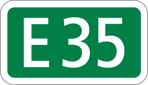 4.56 Plaque numéroté pour routes européennes