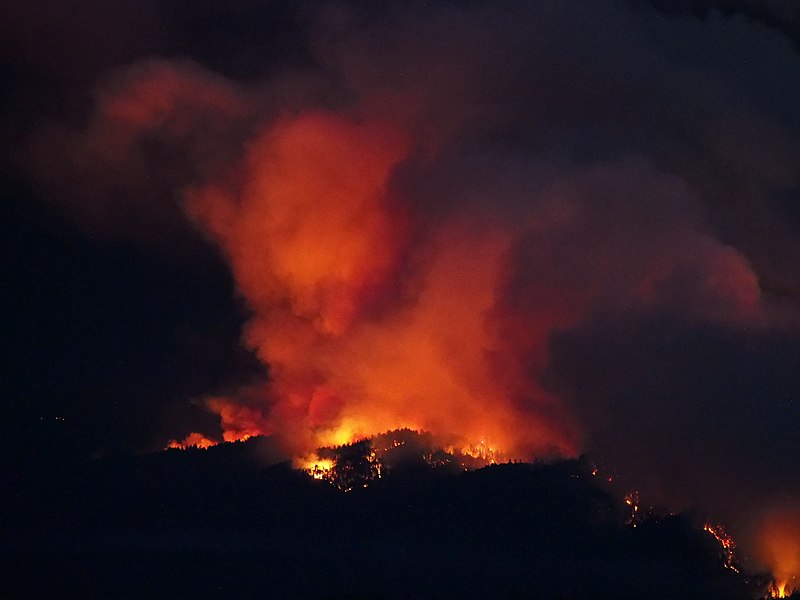 File:CZU lightning complex fire on Butano Ridge.jpg