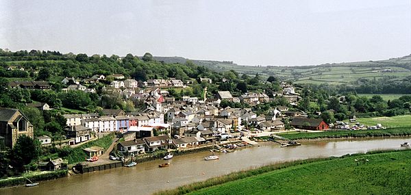 Calstock village from the viaduct