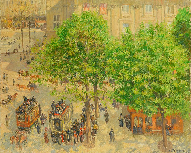 File:Camille Pissarro - Place du Théâtre-Français, printemps.jpg