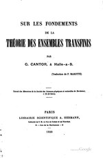Миниатюра для Файл:Cantor - Sur les fondements de la théorie des ensembles transfinis, trad. Marotte, 1899.djvu