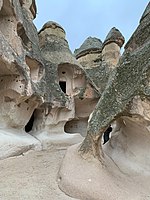 rock-cut architecture in Monks Valley, Paşabağ