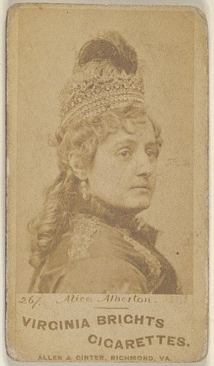 Card 267, Alice Atherton, from the Actors and Actresses series (N45, Type 1) for Virginia Brights Cigarettes MET DP831873.jpg