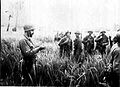 Raider Captain Schreir briefs Marines during the patrol