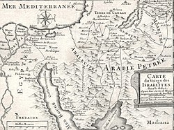 Carte du voïage des Israëlites. xviie siècle.JPG