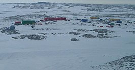 Casey Station vanuit de lucht