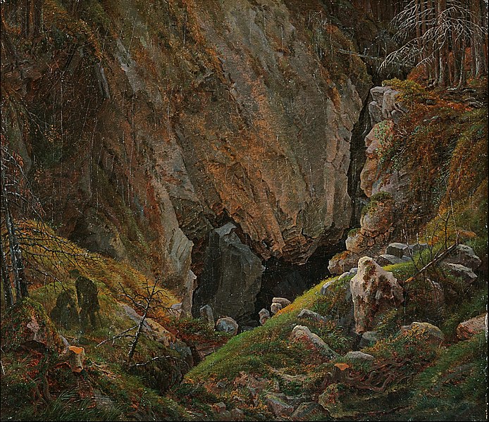 File:Caspar David Friedrich - Felsenschlucht im Harz.jpg