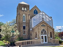 Cassandra Voss Center. Formerly St. John's Lutheran Church. Built in 1932. Cassandra Voss Center.jpg