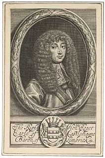 Roger Palmer, 1st Earl of Castlemaine English courtier, diplomat, and politician