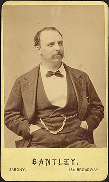 Fotografia de Charles Santley, [ca.  1859–1870].  Coleção Carte de Visite, Biblioteca Pública de Boston.