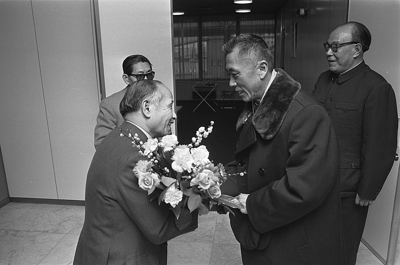 File:Chinese Minister van Buitenlandse Handel Pai Hsiang Kuo op Schiphol, Minister Pa, Bestanddeelnr 926-1631.jpg