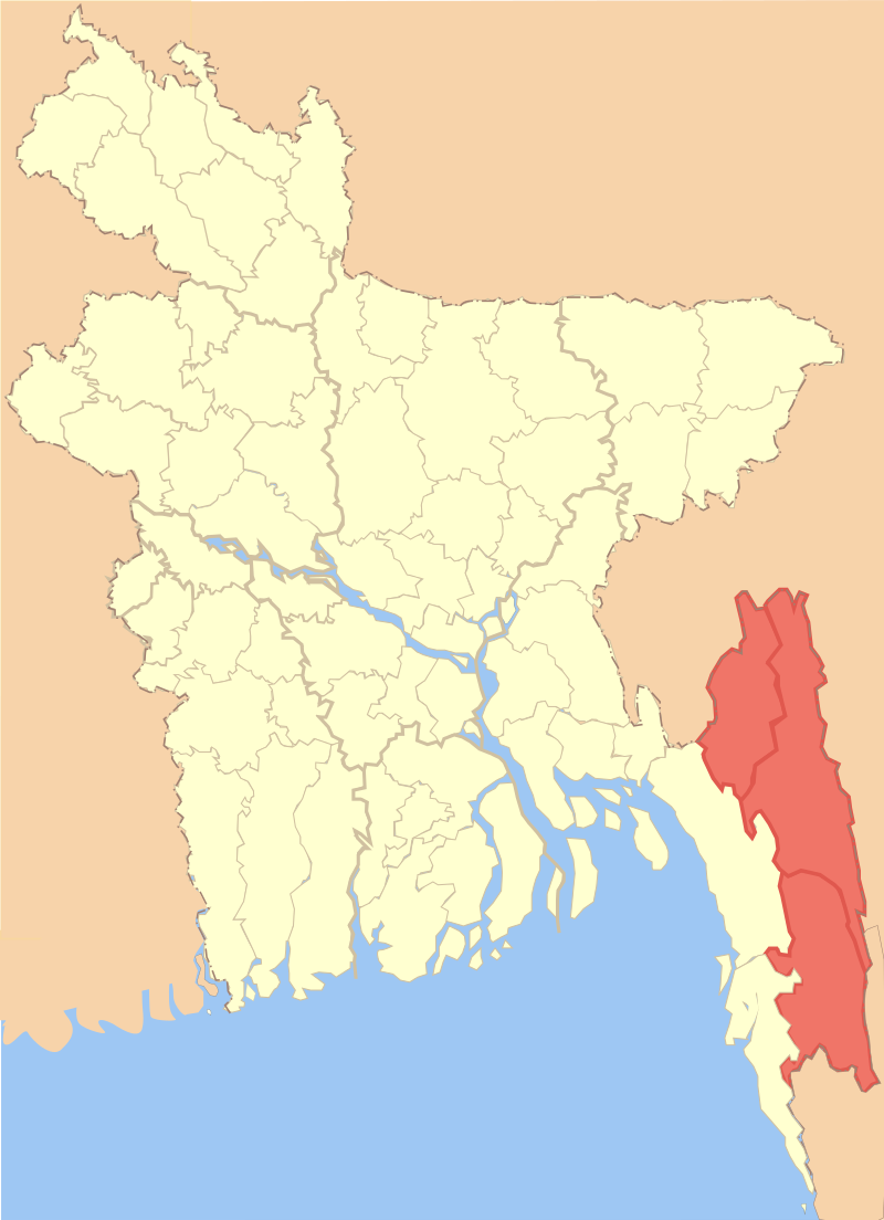 孟加拉国吉大港地图图片