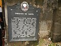 Historical Marker sa simbahan kan Cainta