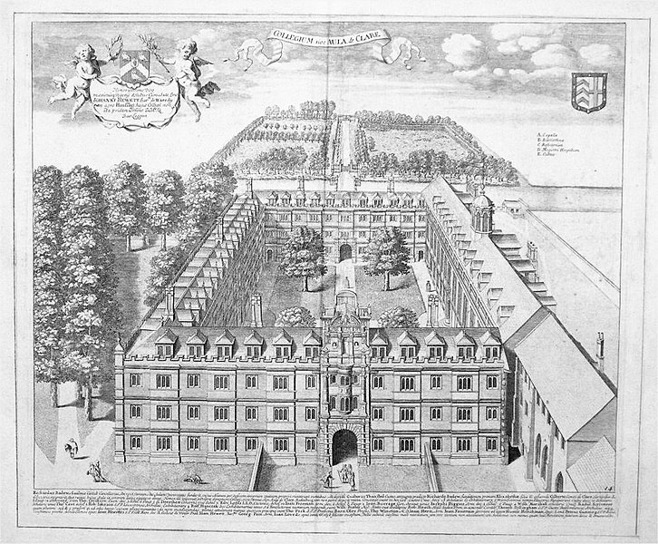 File:Clare College, Cambridge by Loggan 1690 - rareoldprints 242.jpg