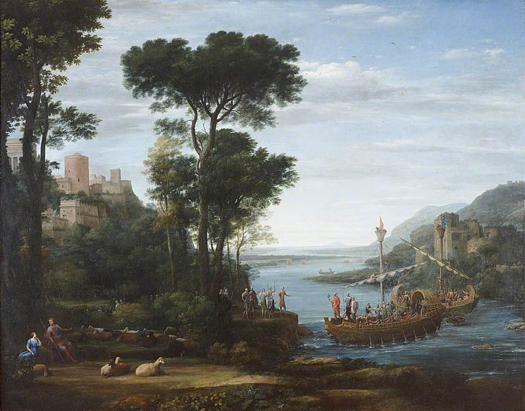 File:Claude Lorrain (1604-1682) - The Arrival of Aeneas at Pallanteum - 515654 - National Trust.jpg