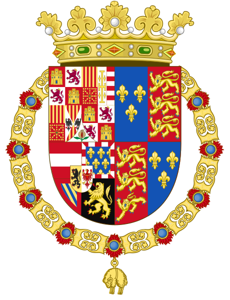 File:Coat of Arms of Philip II of Spain, English King Consort-Spanish Variant (1556-1558).svg