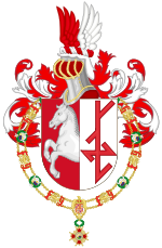 Coat of Arms of Walter Scheel (Order of Isabella the Catholic).svg