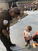 Ranger with a lost child. Colorado Ranger With Lost Child.jpg