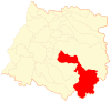 Mapa de la comuna de Colbún en la Región del Maule