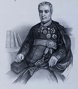 Bildo de Januário da Cunha Barbosa, pentrita de Sébastien Auguste Sisson (1824-1898)