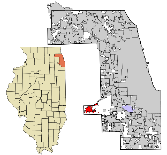 File:Cook County Illinois incorporated and unincorporated areas Lemont highlighted.svg