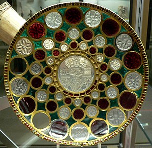 L'anomenada «Coupe de Chosroès», metall i pedra semipreciosa tallada