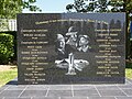 Le monument aux victimes accidents fosse n° 7 et 7 bis des mines de l'Escarpelle.