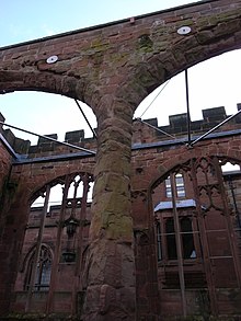 Coventry Cathedral ruins tie rods.JPG