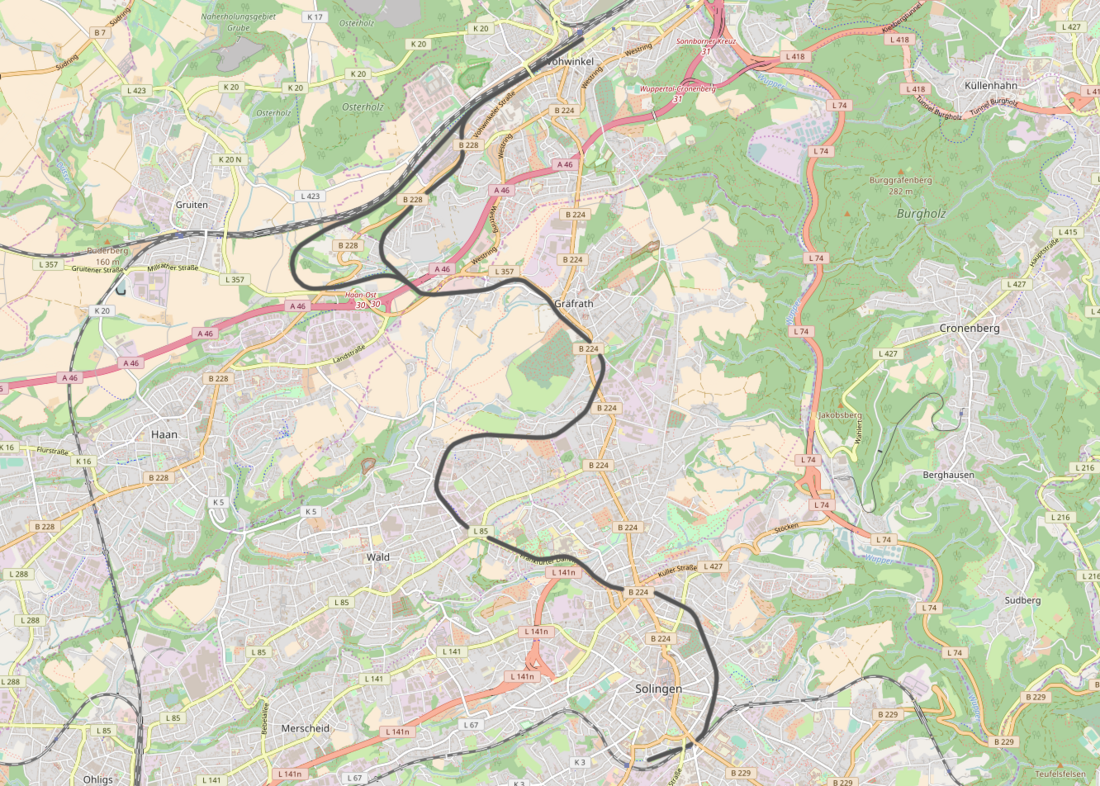 Bahnstrecke Solingen–Wuppertal-Vohwinkel