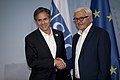 Blinken møter den daværende tyske utenriksminister Frank-Walter Steinmeier under OSSE-konferansen i 2016.