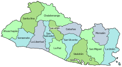 El Salvador: Historia, Geografi, Administrativ indelning