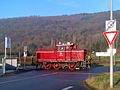Diesel locomotive V60 1184 of the Vulkan-Eifel-Bahn in Trier 25 January 2016.jpg