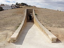 Eingang des Dolmen von Osten